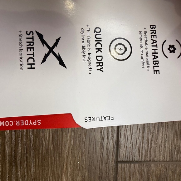 Spyder Men's Quarter Zip Pull-Over Shirt, SET OF 2, NWT, Blue, Maroon Sz S - Picture 3 of 16